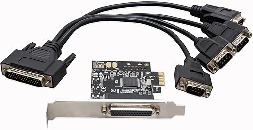 Card chuyển đổi PCI-E 1X sang 4 COM (RS232) Syba